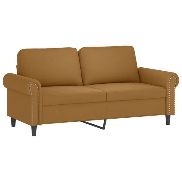 vidaXL 3-dijelni set sofa s jastucima smeđi bar&scaron;unasti