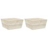 vidaXL Vrtni stolovi 2 kom 60 x 60 x 30 cm od impregnirane smrekovine