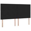 vidaXL Krevet S LED lampica s uzglavljem Crna 180 x 200 cm Bar&scaron;un