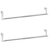 vidaXL Karni&scaron;e 2 kom bijelo-srebrne 40 - 60 cm aluminijske