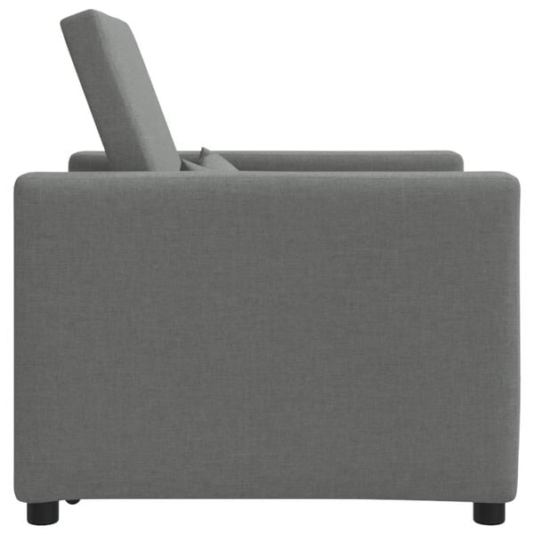 vidaXL Sofa na razvlačenje Singl Tamno siva 90 x 165 x 87 cm tkanina