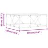 vidaXL Stolić za kavu boja hrasta 100 x 100 x 40 cm konstruirano drvo