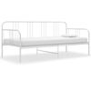 vidaXL Okvir za krevet na razvlačenje bijeli metalni 90 x 200 cm