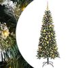 vidaXL Umjetno božićno drvce Zelena 180 cm PVC, plastika i čelik