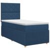 vidaXL Boxspring krevet s madracem Plava 90 x 200 cm Tkanina