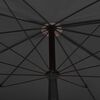 vidaXL Vrtni suncobran sa stupom 200 x 130 cm antracit
