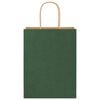 vidaXL Papirnate vrećice 250 kom s ručkama zelene 21x11x28 cm