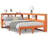 vidaXL Krevet s regalom za knjige bez madraca 135 x 190 cm od borovine