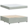 vidaXL Krevetna konstrukcija Svijetlo siva 180 x 200 cm tkanina