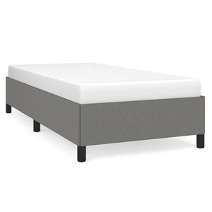 vidaXL Okvir za krevet bez madraca tamnosivi 90x200 cm od tkanine