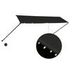 vidaXL Tenda na uvlačenje s LED svjetlima 350 x 150 cm antracit
