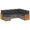 vidaXL 7-dijelni set vrtnih sofa sivi od poliratana