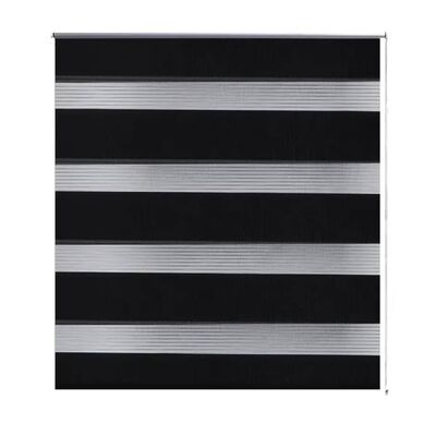 Rolo crne zavjese sa zebrastim linijama 70 x 120 cm