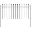 vidaXL Ograda u obliku prstena TILBURG 200 x 150 cm Crna