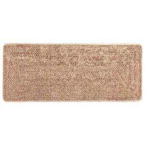 vidaXL Traka za tepih MARSA Smeđa 50 x 100 cm Poliester i PVC