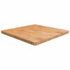 vidaXL Četvrtasta stolna ploča smeđa 80x80x4 cm tretirana hrastovina