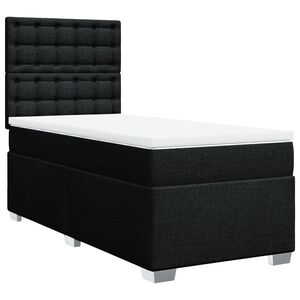vidaXL Box spring krevet s madracem crni 80 x 200 cm od tkanine