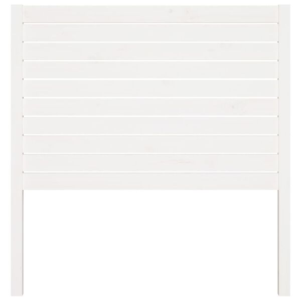 vidaXL Uzglavlje za krevet bijelo 96 x 4 x 100 cm od masivne borovine