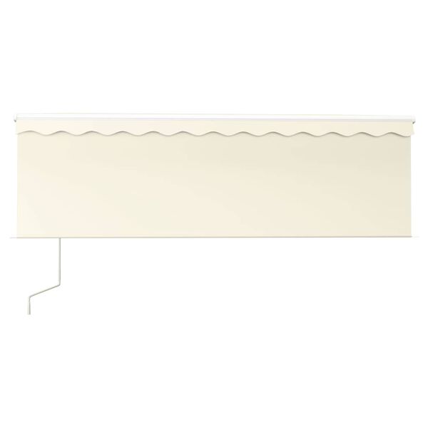 vidaXL Automatska tenda na uvlačenje s roletom 4 x 3 m krem