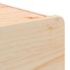 vidaXL Noćni ormarić 2 pcs Prirodna 39 x 34 x 33 cm Masivna borovina