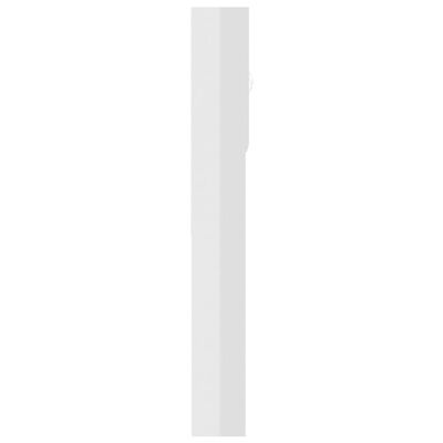 vidaXL Ormarić za perilicu rublja visoki sjaj bijeli 64x25,5x190 cm