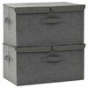 vidaXL Kutije za pohranu 2 kom od tkanine 50 x 30 x 25 cm antracit