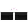 vidaXL Klupa za cipele Crna 80 x 30 x 45 cm Konstruirano drvo