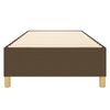 vidaXL Okvir za krevet s oprugom tamnosmeđi 90x200 cm od tkanine