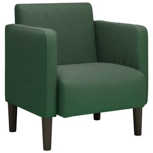 vidaXL Sofa fotelja s naslonima za ruke tamno zelena 54 cm