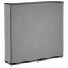282434 vidaXL Shoe Cabinet with Cover Grey 115x28x110 cm Fabric