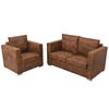 vidaXL 2-dijelni set sofa od umjetne bru&scaron;ene kože