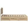 vidaXL Krevetna konstrukcija Sonoma hrast 75 x 190 cm Inženjersko Drvo