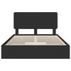vidaXL Krevet s od storage Crna 140 x 190 cm Konstruirano drvo