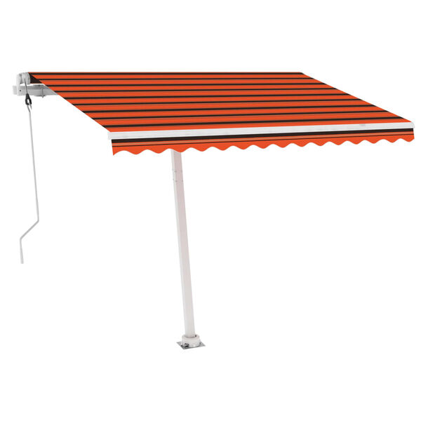vidaXL Samostojeća automatska tenda 300 x 250 cm narančasto-smeđa