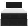 vidaXL Otomanski okvir kreveta s madraca crni 80x200cm bar&scaron;unasti