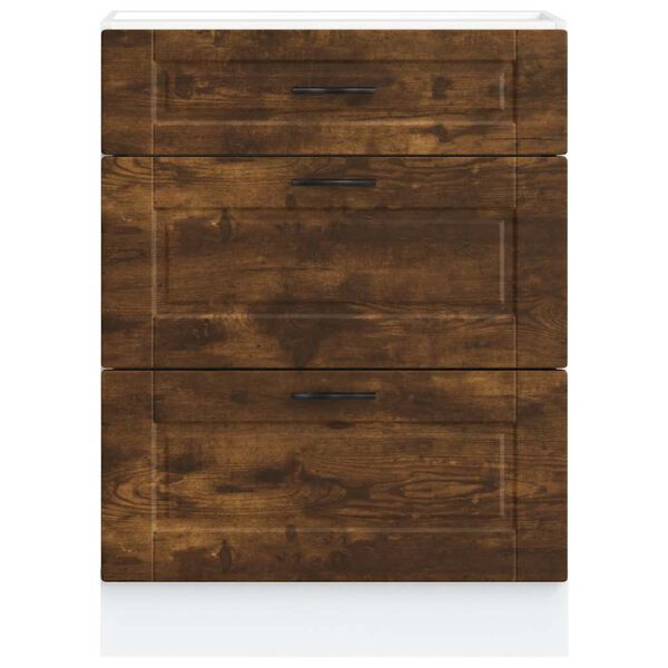 vidaXL Donji kuhinjski ormarić Porto boja hrasta konstruirano drvo