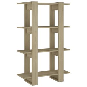 vidaXL Ormarić za knjige / sobna pregrada boja hrasta 80x30x123,5 cm