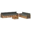 vidaXL Set vanjskih sofa 8 kom. Prirodna i antracit