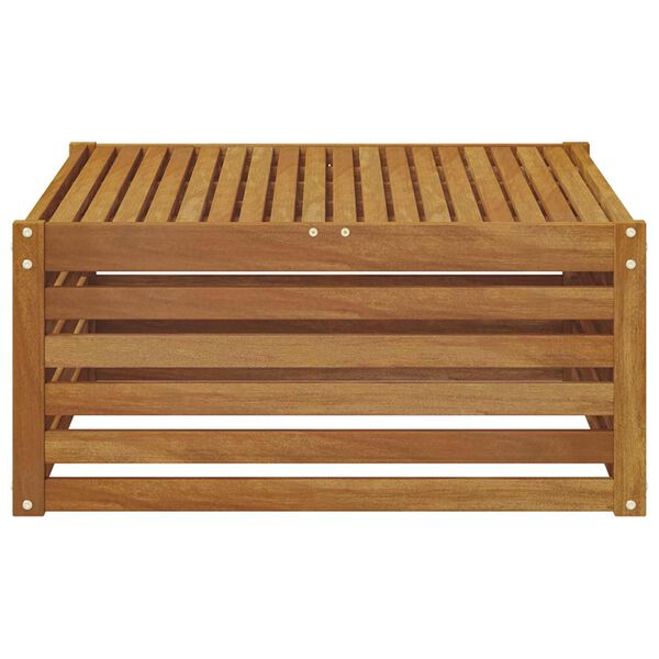 vidaXL Vanjski krajnji kauč s jastukom Prirodna 115 x 83 x 73 cm