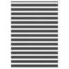 vidaXL Zebra zavjesa Crna 155x230 cm &Scaron;irina tkanine 150,9 cm Poliester