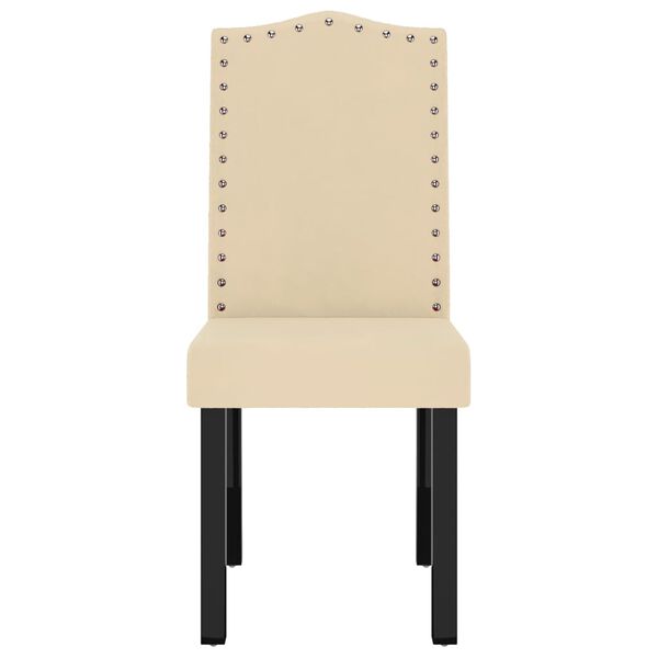 vidaXL Blagovaonske stolice 6 kom krem bar&scaron;unaste