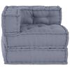 vidaXL Modularni Ugaoni Sofa Siva 70 x 70 x 56 cm tkanina