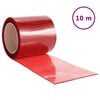 vidaXL Zavjesa za vrata crvena 200 mm x 1,6 mm 10 m PVC