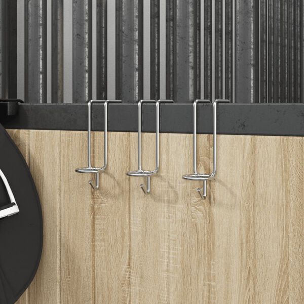 vidaXL Prijenosna kuka za kantu srebrna od pocinčanog čelika