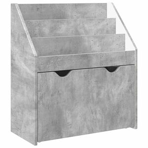 vidaXL Polica za knjige za djecu Betonski sivi 60 x 29,5 x 69 cm