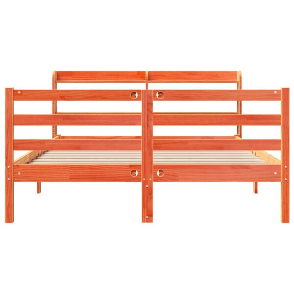 vidaXL Okvir kreveta bez madraca vo&scaron;tano smeđi 120x190 cm od borovine