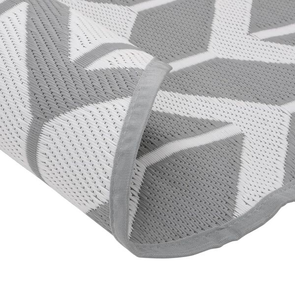 vidaXL Vanjski tepih ARAKIL sivi &Oslash; 160 cm PP