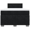 vidaXL Krevet box spring s madracem crni 120 x 190 cm bar&scaron;unasti