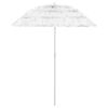 vidaXL Suncobran za plažu Hawaii bijeli 180 cm