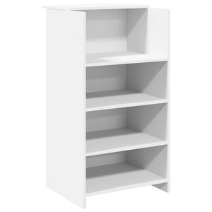 vidaXL Recepcijski stol Bijeli 55x50x103,5 cm Inženirsko drvo